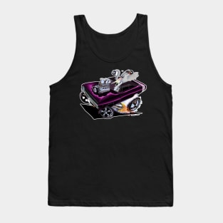 FULL CHARGE 1968 purple Tank Top